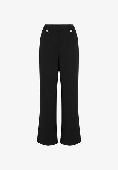 VICLUA - Pantalon classique - black/gold coloured