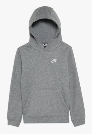 Kapuzenpullover - carbon heather/white