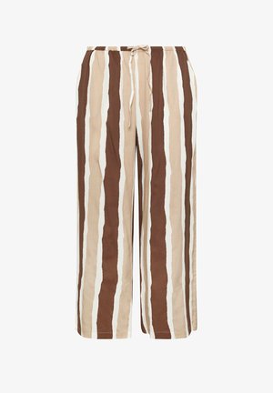 Yours Clothing, WOMEN'S WIDE LEG TROUSERS - Pantalon classique - brown