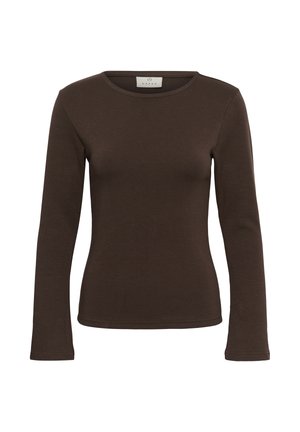 Kaffe, KAJAMILLA FLARED - T-shirt à manches longues - chocolate brown