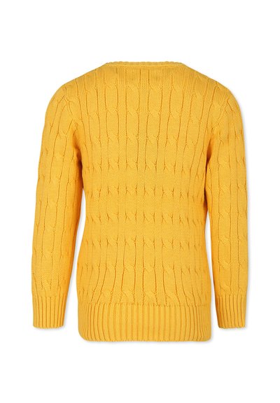 Polo Ralph Lauren CABLE-KNIT COTTON SWEATER 7-14Y - Svetrík - yellow
