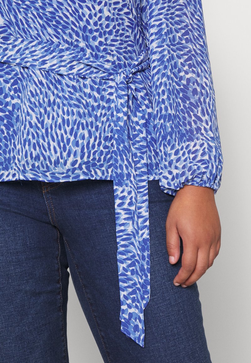 EVOKED VILA VIFULLA TIE BELT - Blusa - blue/azul marino Zalando.es