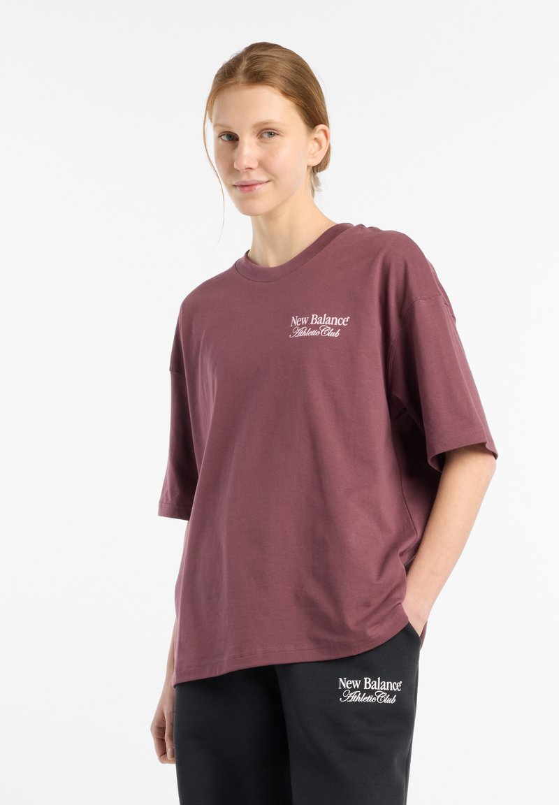 New Balance T-shirt print paars