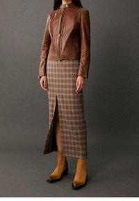 Mango Giacca di pelle - brown