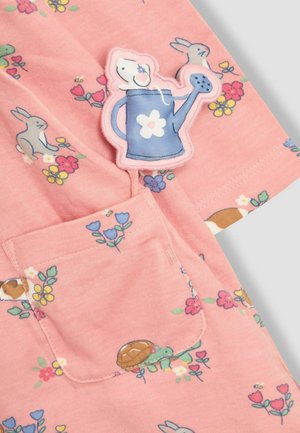 JoJo Maman Bébé REGULAR FIT - PETER PAN COLLAR BUTTON FRONT LONG SLEEVE   - Day dress - pink guinea pig friends