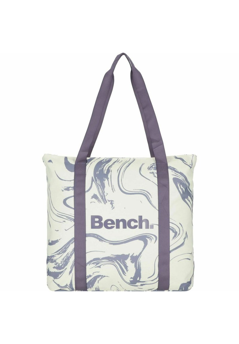 Bench Shopping Bag - weiß violett
