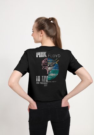 Henry Tiger, PINK FLOYD ANIMALS WISH YOU WERE HERE SPLICE DISTRESSED ROCK BAND MUSIC - T-Shirt print - black
