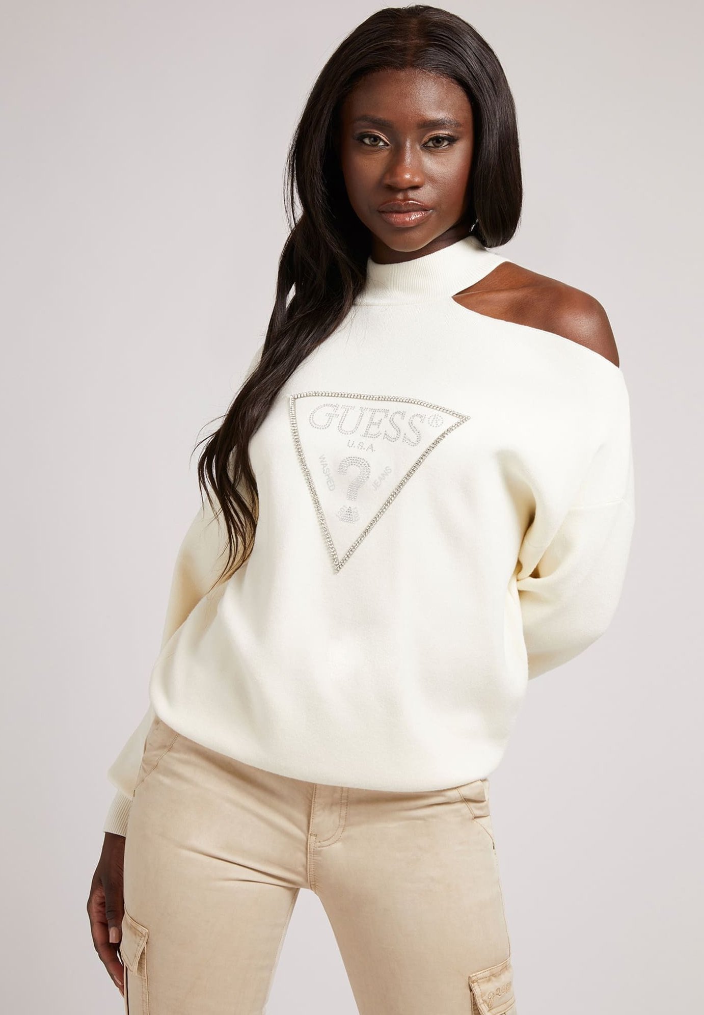 guess sweatshirt white