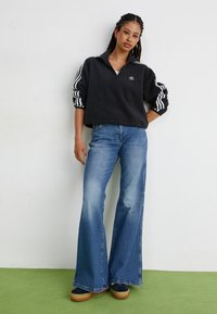 adidas Originals HALF ZIP - Pulover iz flisa - black