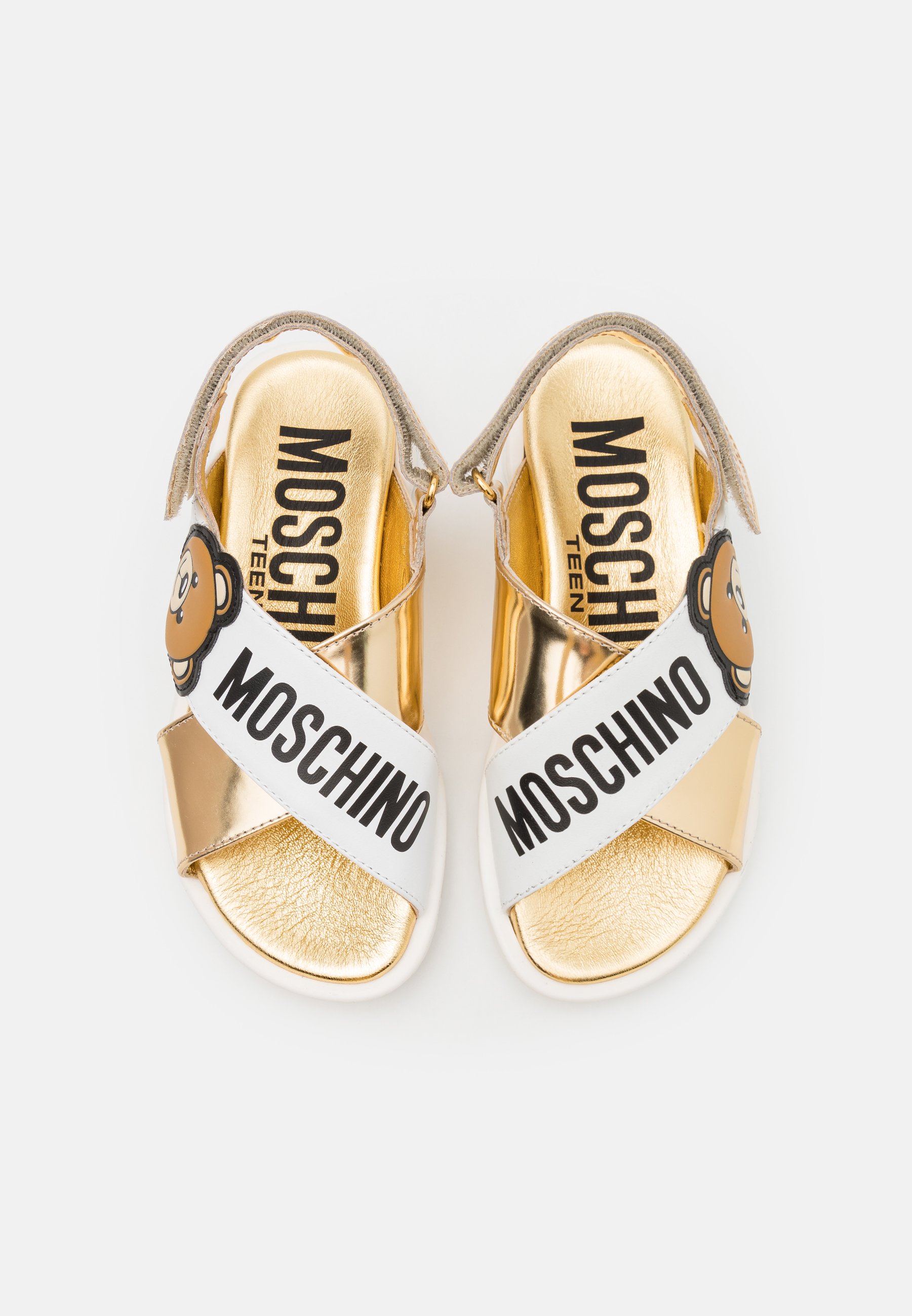 moschino sandals white