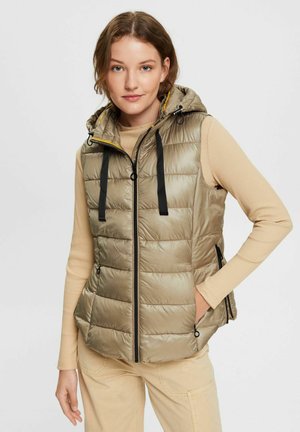 MIT ABNEHMBARER KAPUZE - Chaleco - pale khaki