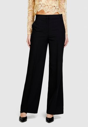 Sisley FLARED FIT - Pantaloni - black