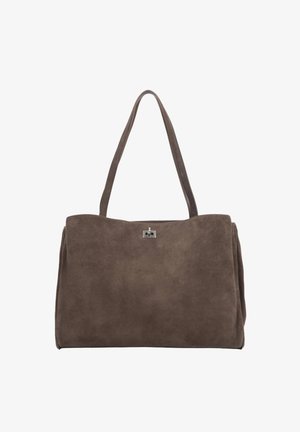 ESTRO, DUŻA CIEMNOBRĄZOWA SHOPPERKA DAMSKA ESTRO ER00119797 - Shopper - brown