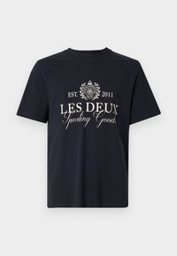 CREST - T-shirts print - dark navy/ivory