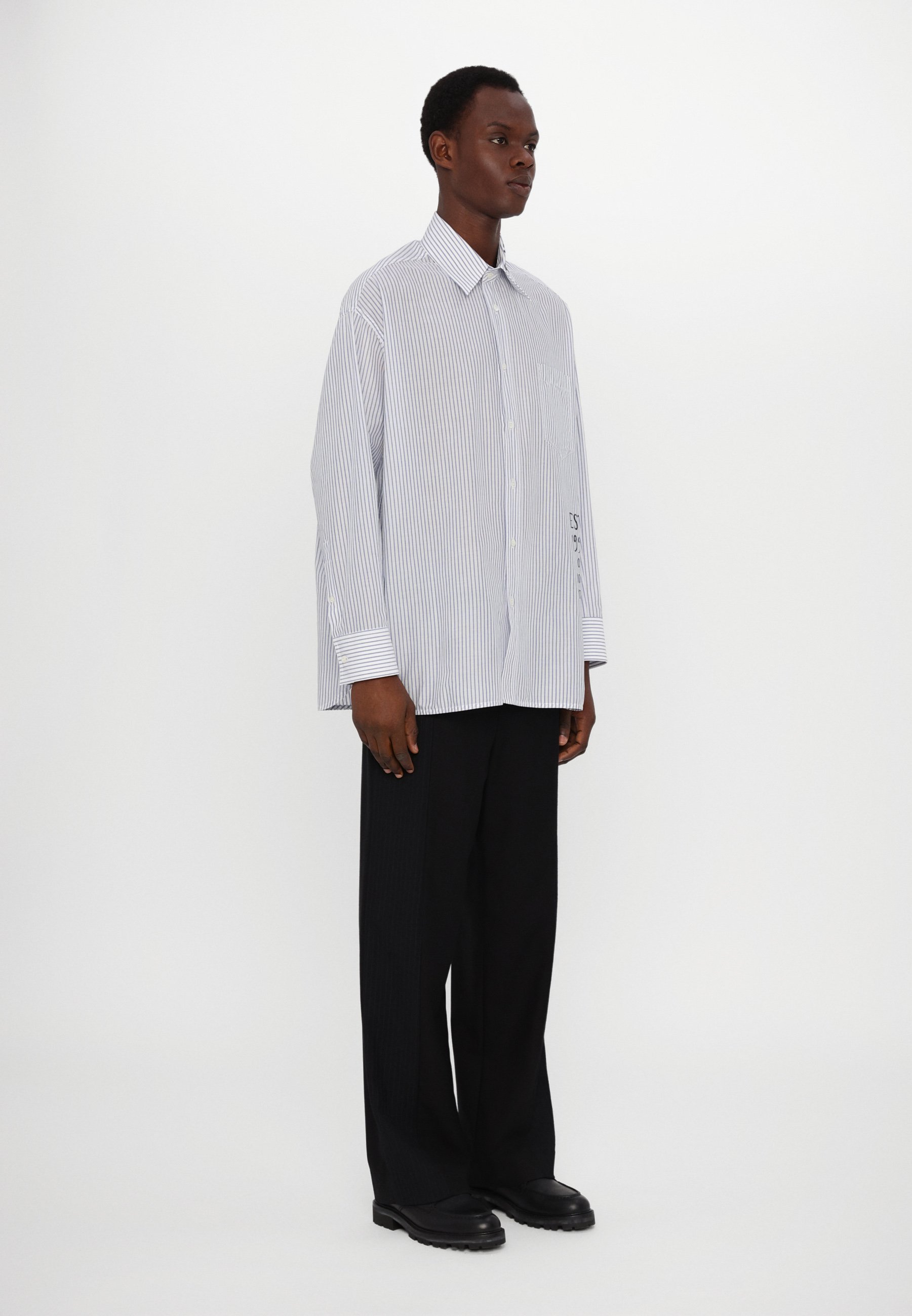 MM6 Maison Margiela LONG SLEEVED SHIRT - Shirt - white/blue/light