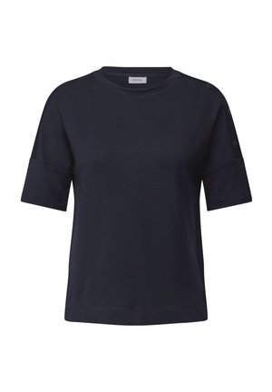 Cecil MIT KNOPFDETAIL - Print T-shirt - blau