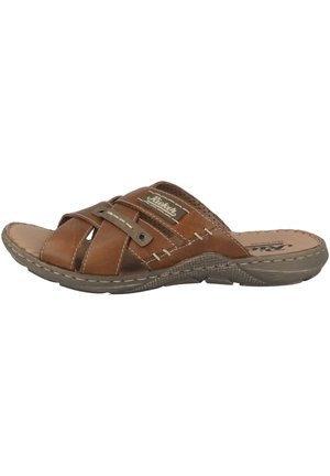 Pantolette flach - tobacco-deer-cinnamon (22090-25)
