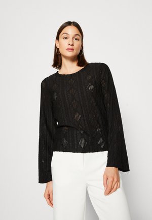 VILA VISINDY - T-shirt à manches longues - black