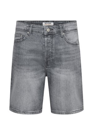 Only & Sons, Denim ONSEDGE Straight Fit - Short en jean - light grey denim