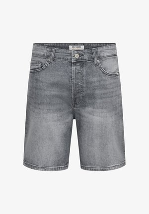 Only & Sons, Denim ONSEDGE Straight Fit - Short en jean - light grey denim