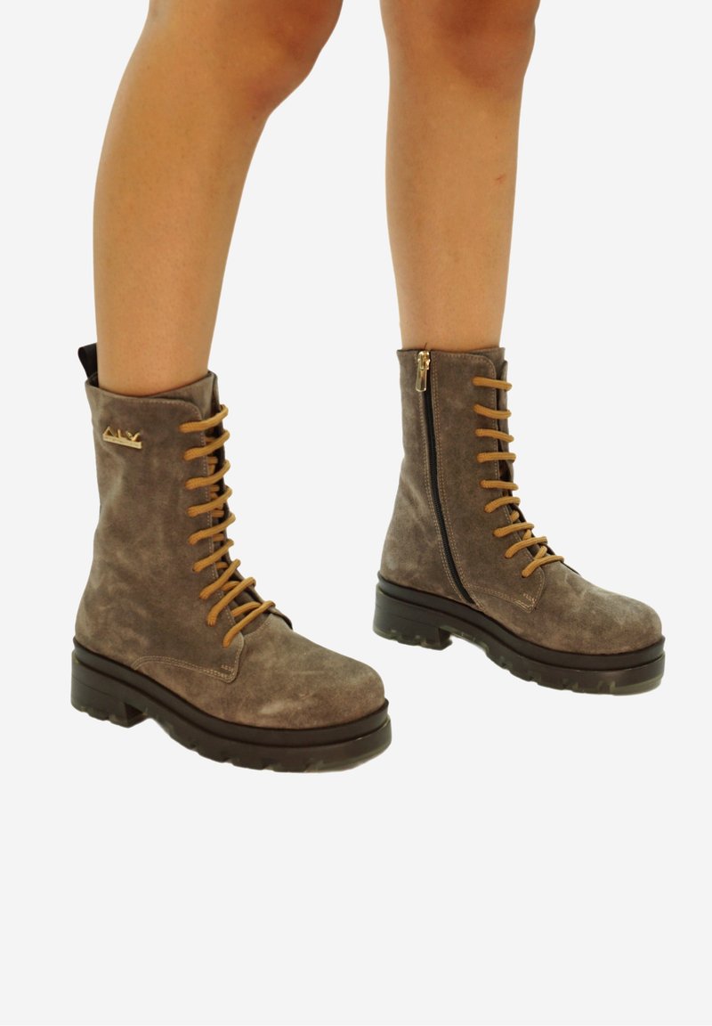 ALV by Alviero Martini DUBLINO Stivali con plateau taupe/grigio