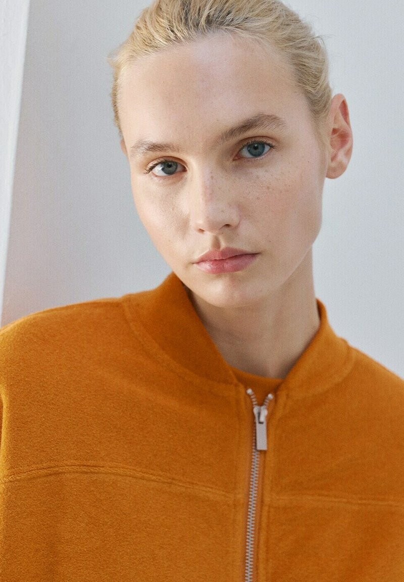 Pull à Capuche Zippé Fat Face Femme, Taille UK 10, Orange, Coton, Occasion