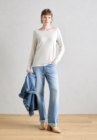 Marc O'Polo LONG SLEEVE BOAT NECK - Ilgarankovis viršutinės dalies drabužis - light granite melange
