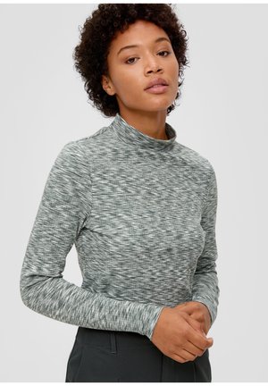 s.Oliver MIT WEITEN ÄRMELN - Longsleeve - olivgrün