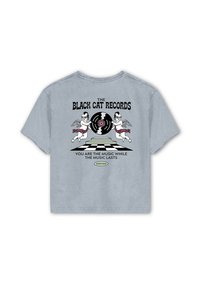 Kaotiko THE BLACK CAT ANGELS - T-shirt print - grey