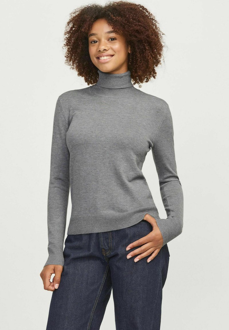 JJXX JXADA COMFY ROLL NECK - Maglione - medium grey melange