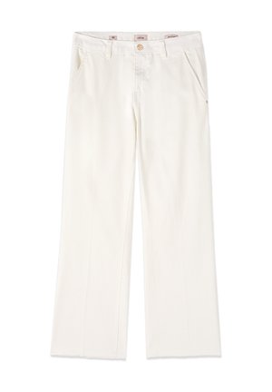 Oltre, PANTALONI CROPPED - Pantalones - bianco