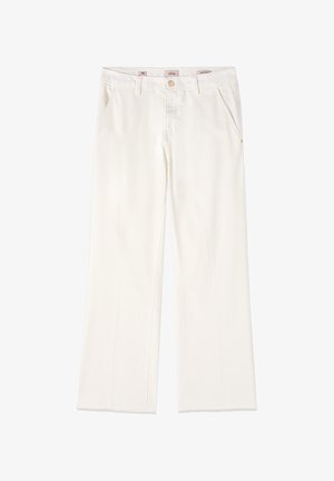 Oltre, PANTALONI CROPPED - Pantalones - bianco