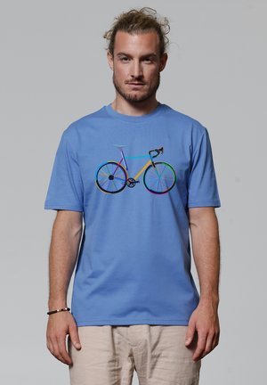 FAHRRAD BY NIGHT - T-Shirt print - bright blue