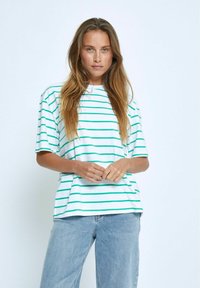Desires ELIN - Trükipildiga T-särk - s ming green stripe