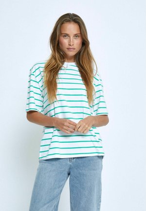 ELIN - Printtipaita - s ming green stripe