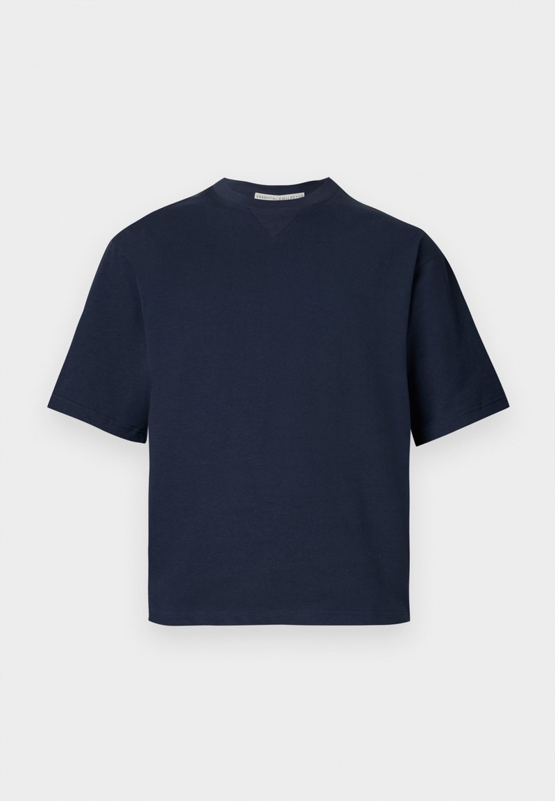 Essential Collective T-shirt basic donkerblauw
