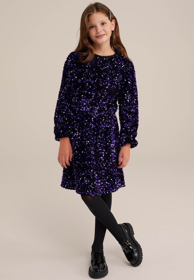 WE Fashion Koktajl obleka/za zabavo - violet