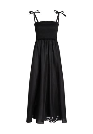 KARL LAGERFELD, SIGNATURE SHEER BEACH MAXI - Accessoire de plage - black