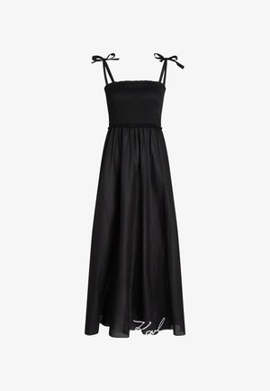 KARL LAGERFELD, SIGNATURE SHEER BEACH MAXI - Accessoire de plage - black