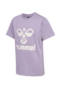 Hummel TRES  S/S - Camiseta estampada - lavender gray