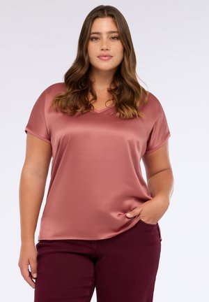 BIMATERICA CON SCOLLO A V - Bluse - arancione
