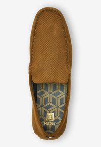 Next LEATHER DRIVER SHOES - Mokkasiner - tan brown