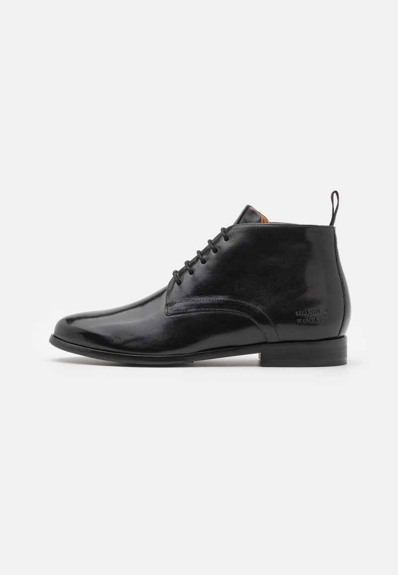 Melvin & Hamilton SELINA 28 - Nööritavad poolsaapad - black/rich tan