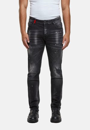 CARLOS DESTROYED SLIM FIT - Jeans Tapered Fit - black