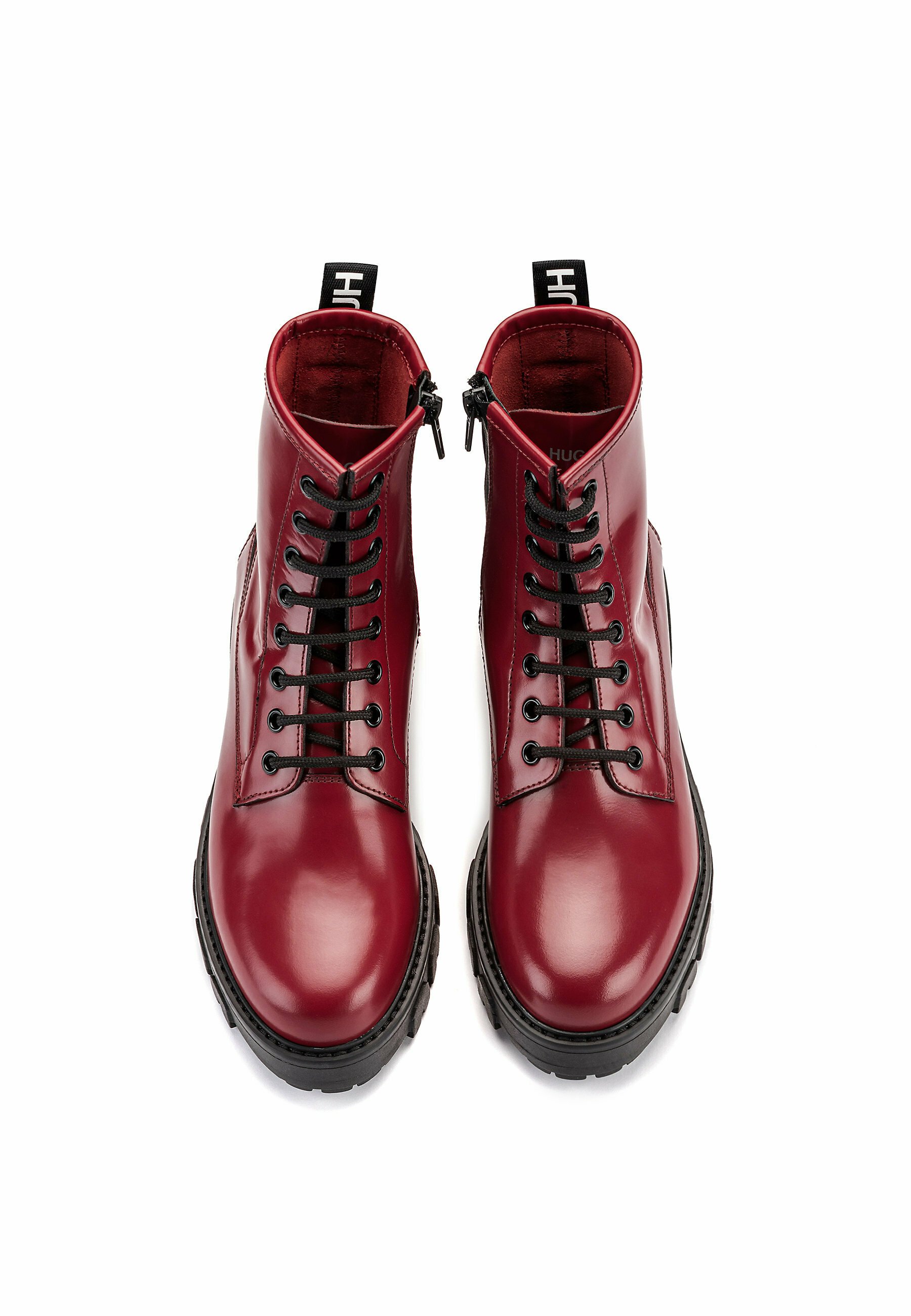 hugo deep red boots