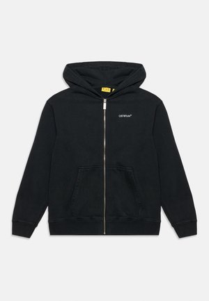 OFF-WHITE, ARROW MONOGRAM HOODIE ZIP UP UNISEX - Суитшърт с цип - black