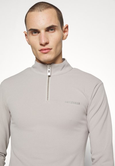 Han Kjøbenhavn LOGO HALF ZIP SHARP LONG SLEEVE - Μπλούζα με μακριά μανίκια - grey