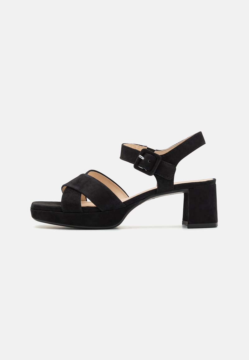 Gabor Comfort Sandalen met plateauzool - schwarz