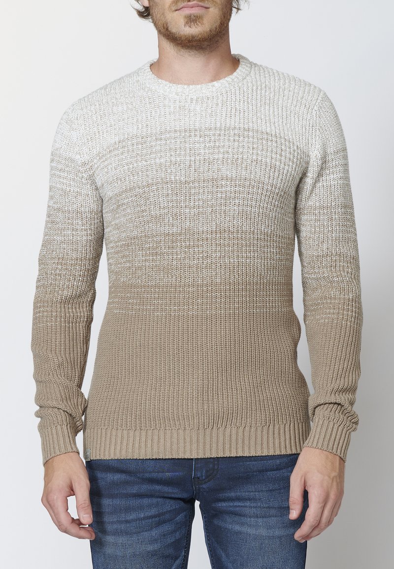 Koroshi Jersey De Punto - Crudo/crema