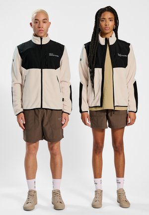 BLOCKED - Fleecejacka - oyster gray
